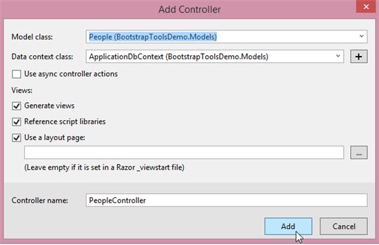 Select the model class